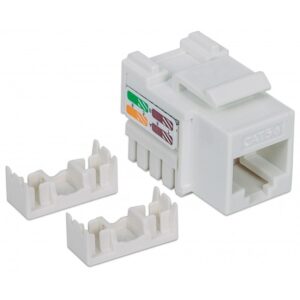 Frutto Keystone RJ45 Cat 5e UTP Bianco